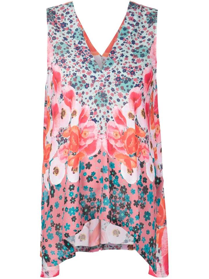 Clover Canyon Poppy Blossom Print Tank