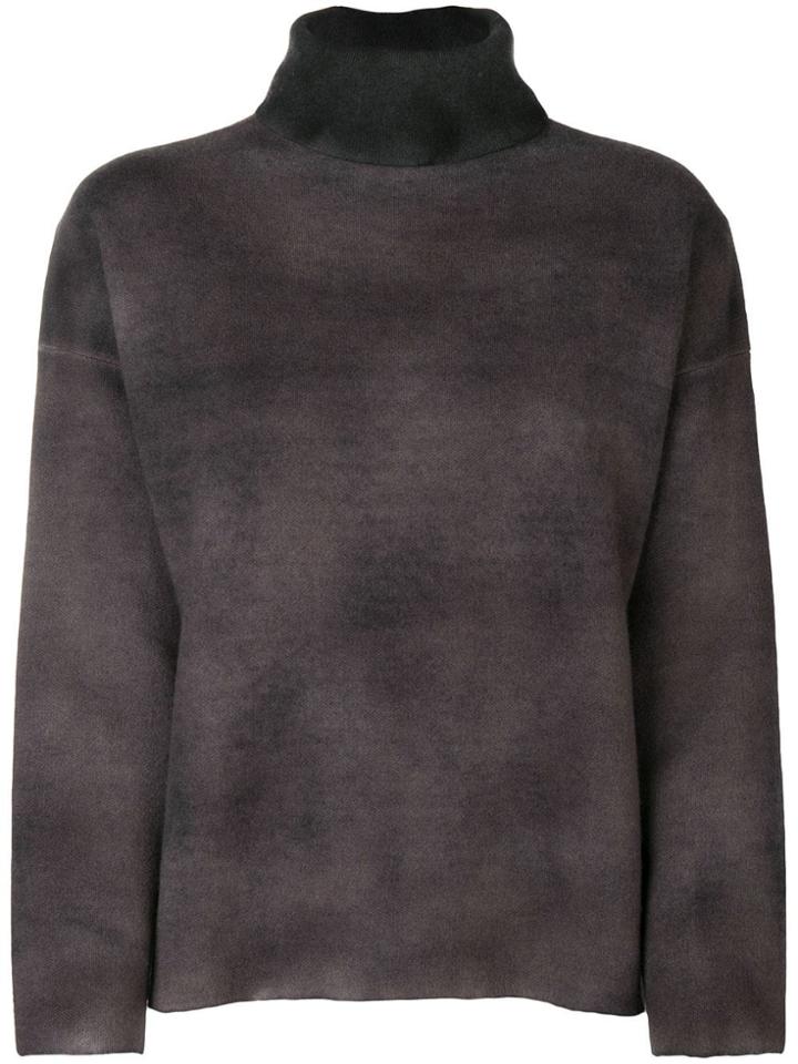 Avant Toi Roll-neck Boxy Jumper - Grey