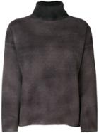 Avant Toi Roll-neck Boxy Jumper - Grey