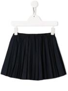 Bonpoint Teen Pleated Midi Skirt - 070 Navy