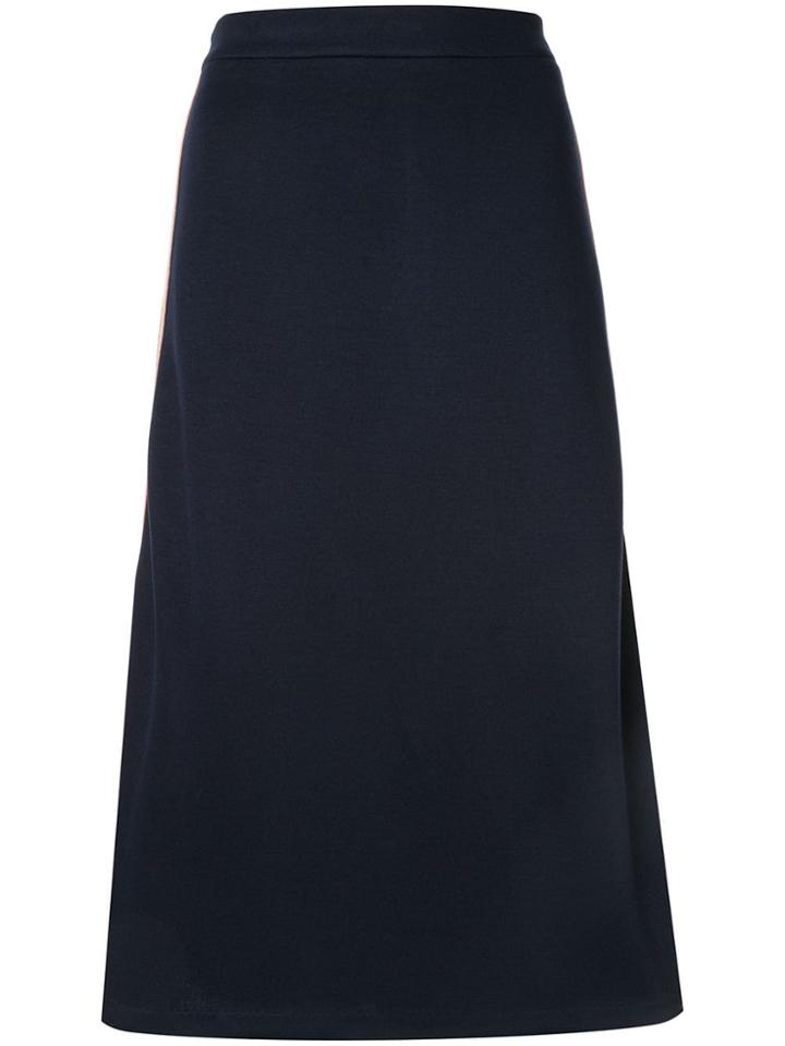 Être Cécile Side Stripe Skirt - Blue