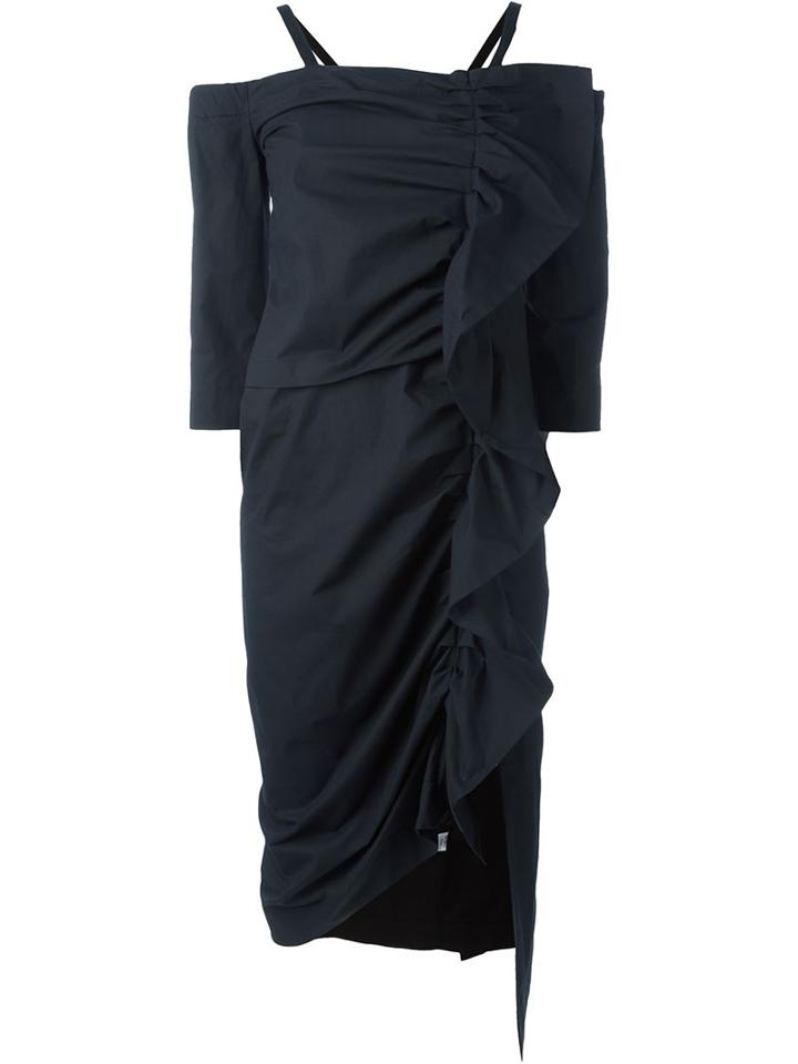 Isa Arfen Off-shoulder Ruffle Dress