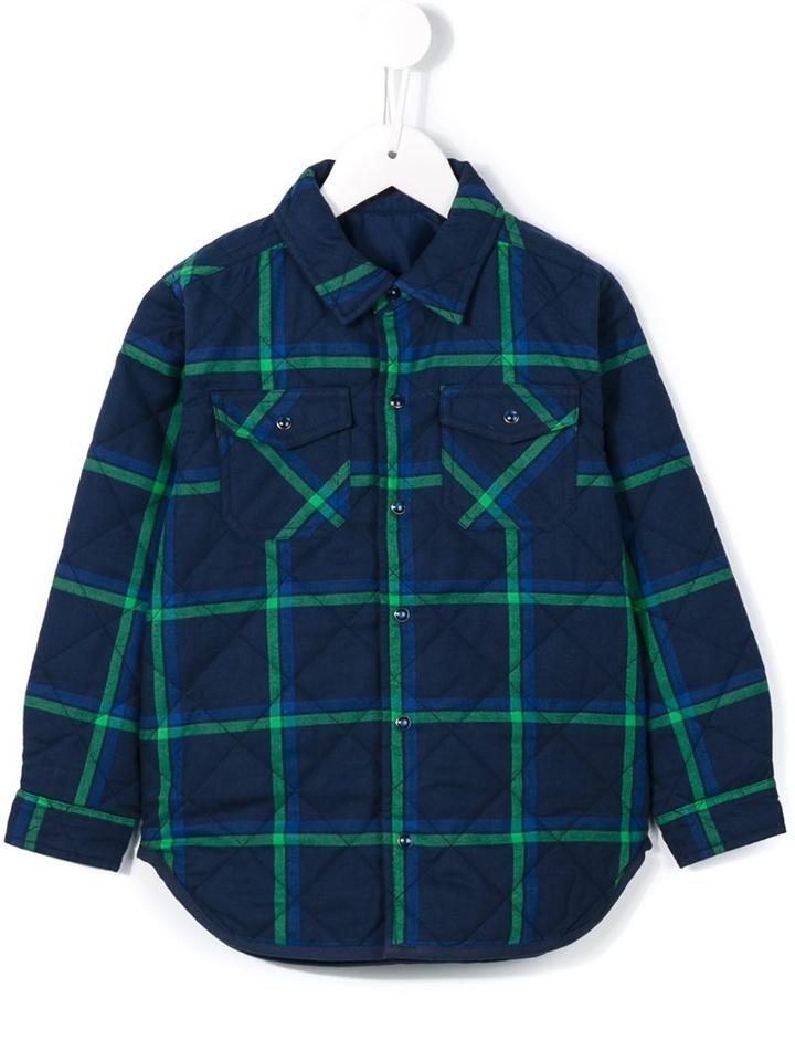 Stella Mccartney Kids 'hunter' Reversible Padded Shirt, Boy's, Size: 10 Yrs, Blue
