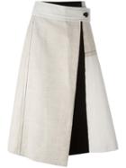 Sportmax Mid-rise A-line Skirt, Women's, Size: 42, Nude/neutrals, Linen/flax/viscose/cotton/polyester