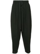 Kazuyuki Kumagai Relaxed Tapered Trousers - Black