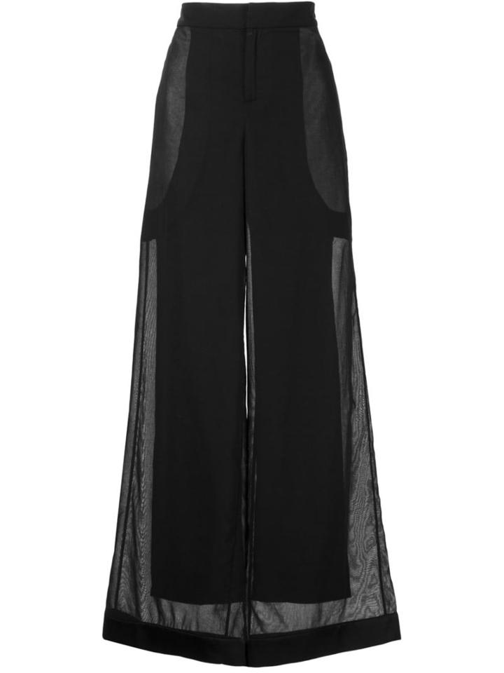 Ports 1961 Layered Trousers, Women's, Size: 36, Black, Cotton