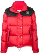 Re/done Cropped Puffer Jacket - Red