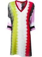 Missoni Colour Block Shift Dress, Women's, Size: Small, Rayon/silk/spandex/elastane