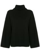G.v.g.v. Milano Ribbed Bow High Neck Sweater - Black