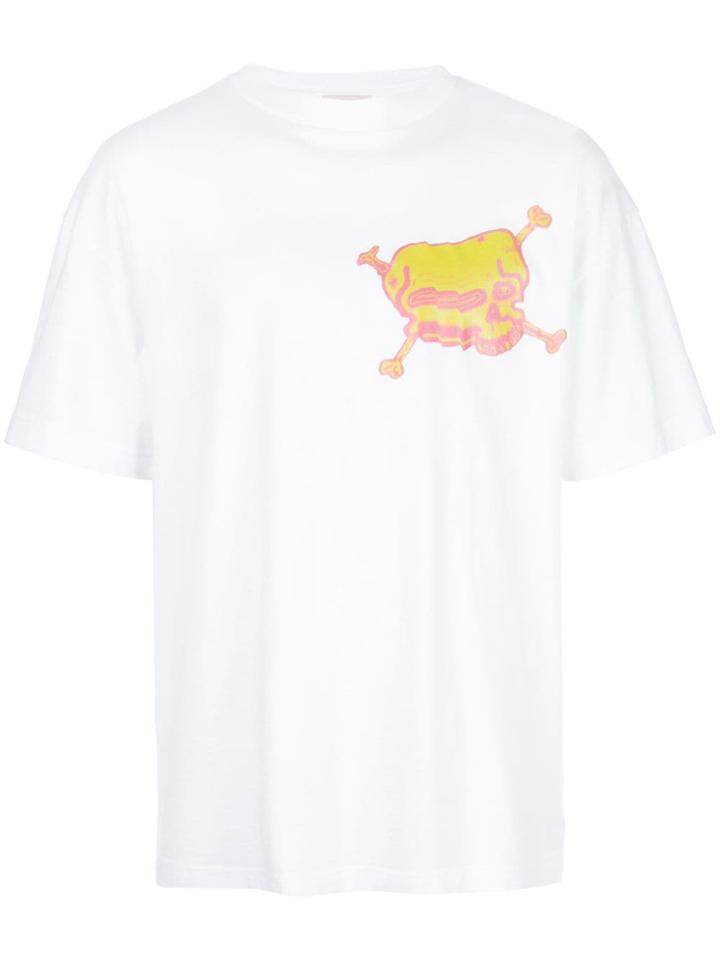 Palm Angels Skull Print T-shirt - White