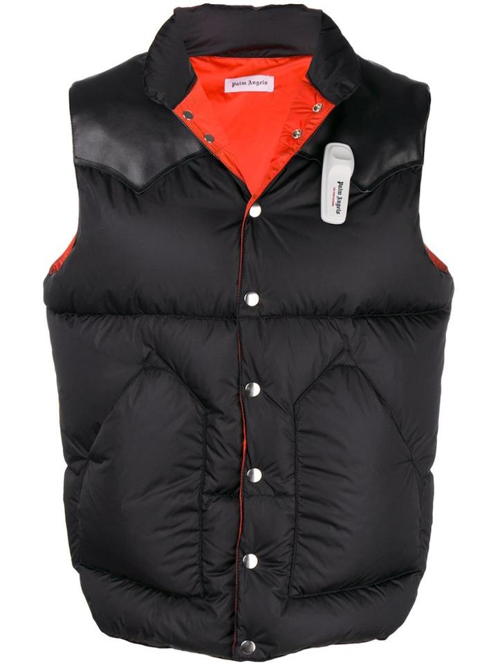 Palm Angels Padded Gilet - Black