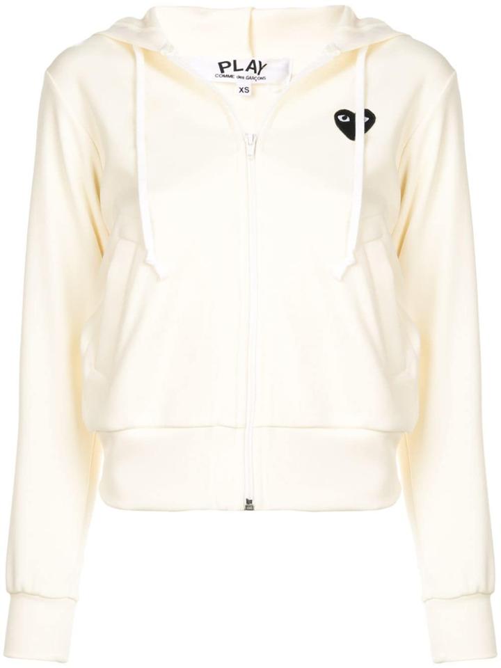 Comme Des Garçons Play Drawstring Hoodie - Yellow & Orange