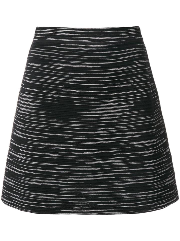 Y's Panelled Skirt - Black