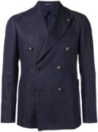 Tagliatore Double Buttoned Suit Jacket - Blue