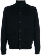 Salvatore Ferragamo - Knit Buttoned Jacket - Men - Cotton/polyester/polyurethane/virgin Wool - Xl, Blue, Cotton/polyester/polyurethane/virgin Wool
