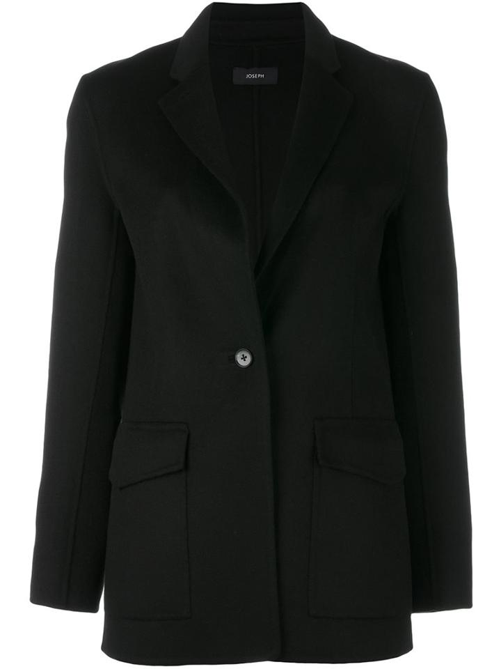 Joseph Long Blazer, Women's, Size: 42, Black, Cashmere/wool