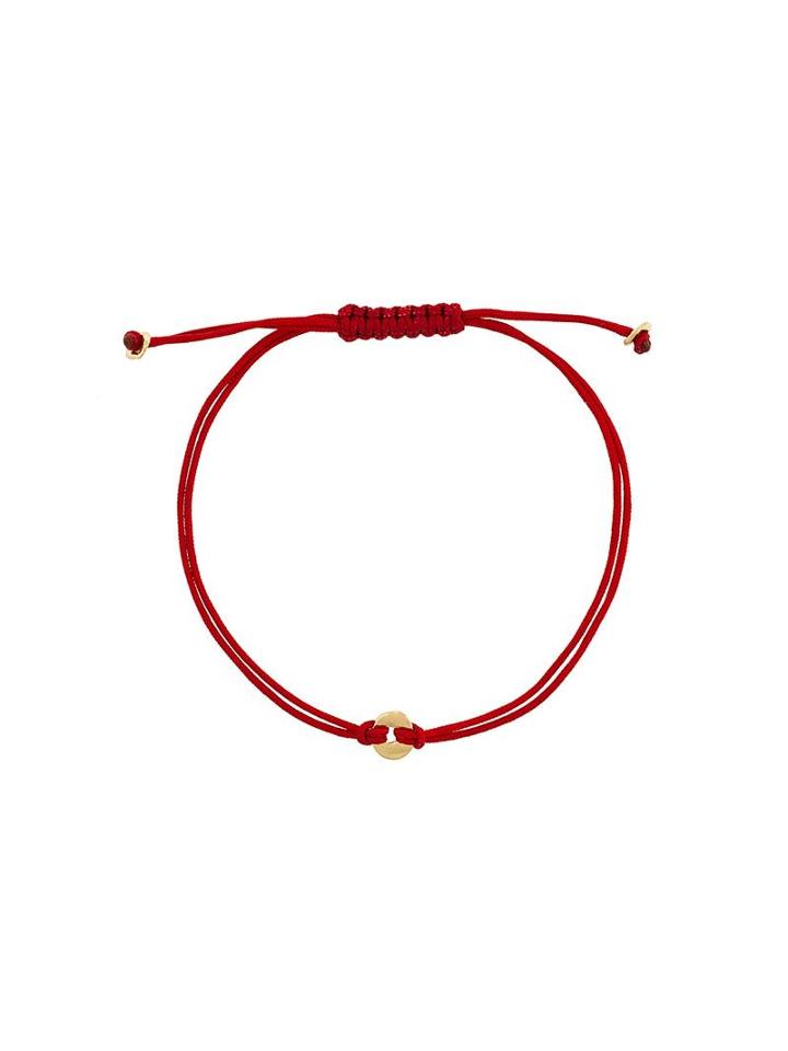 Natasha Collis Nugget Friendship Bracelet, Women's, Red