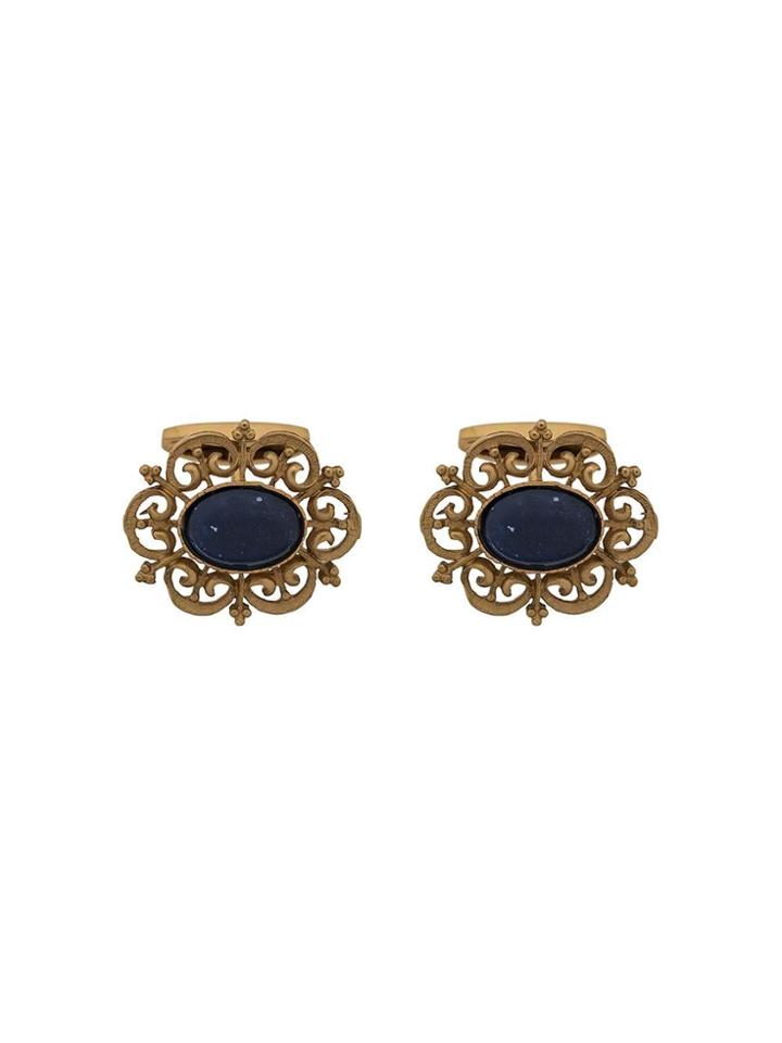 Dolce & Gabbana Stone Embellished Cufflinks - Gold