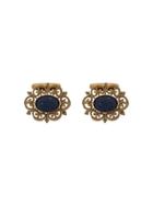 Dolce & Gabbana Stone Embellished Cufflinks - Gold