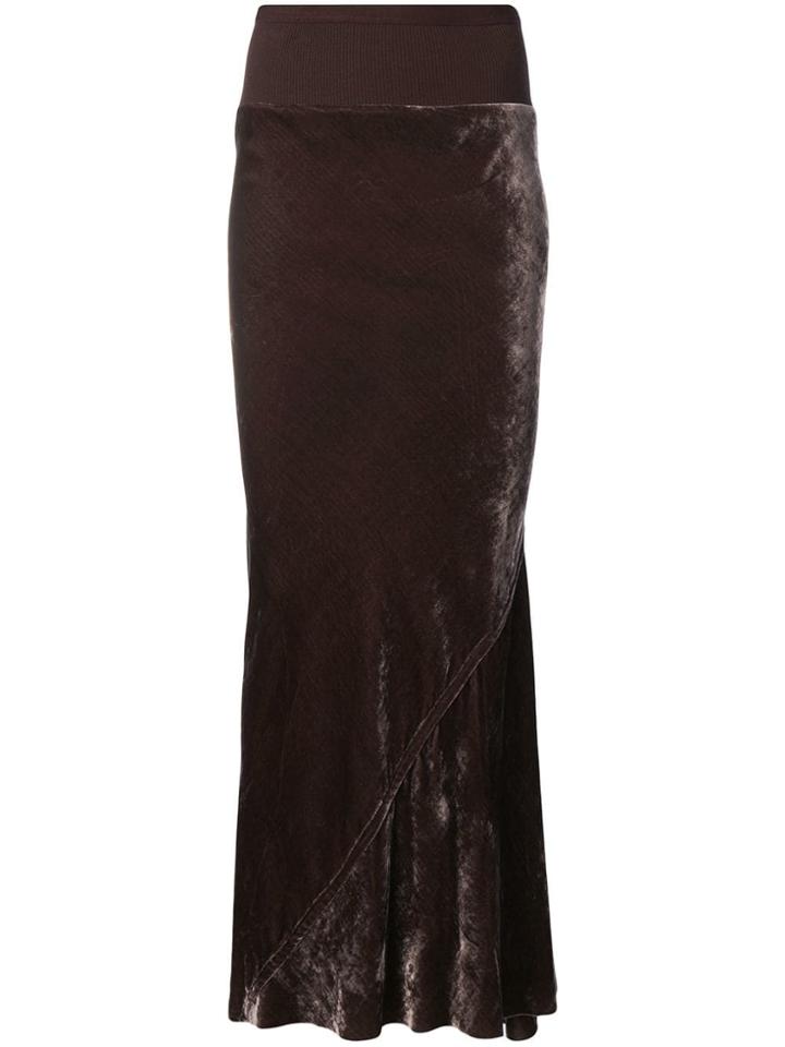Rick Owens Woven Skirt - Brown