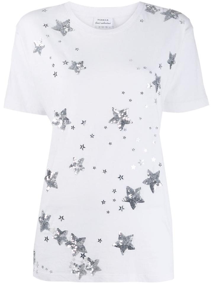 P.a.r.o.s.h. Embellished Star T-shirt - White