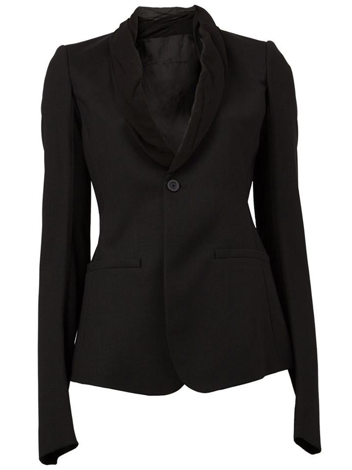 Rick Owens Shawl Collar Blazer