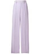 Joseph Silk Tailored Trousers - Pink & Purple