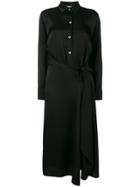 Vince Shirt Wrap Dress - Black
