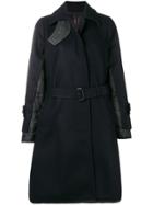 Sacai Quilted Back Coat - Blue