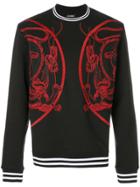 Les Hommes Embroidered Sweatshirt - Black