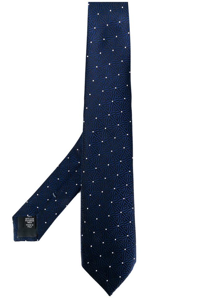 Ermenegildo Zegna Polka Dot Tie - Blue