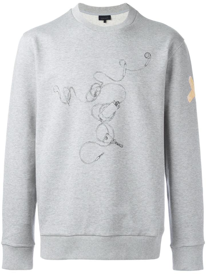 Lanvin Lanvin X Cédric Rivrain Headphones Sweatshirt - Grey