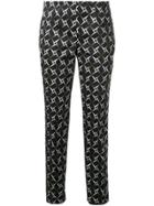 Incotex Patterned Trousers - Black