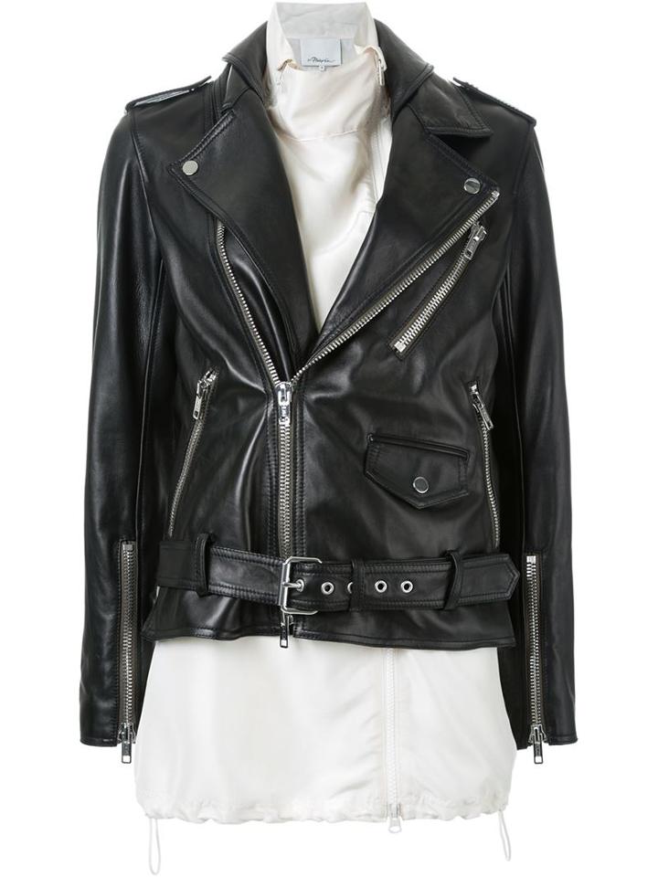 3.1 Phillip Lim Contrasting Gilet Biker Jacket