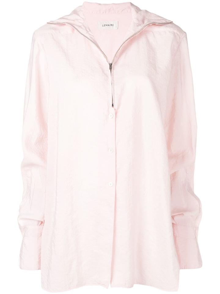 Lemaire Zip Crepe Blouse - Pink
