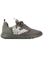 Ea7 Emporio Armani Low-top Logo Sneakers - Grey