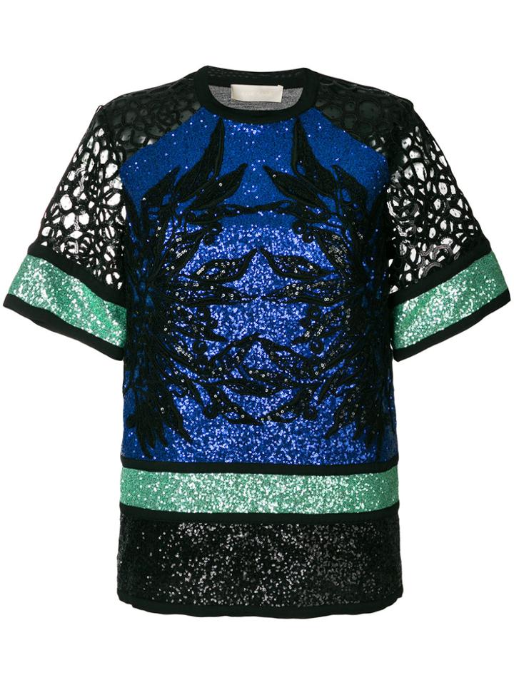 Elie Saab Sequin Embellished Blouse - Multicolour