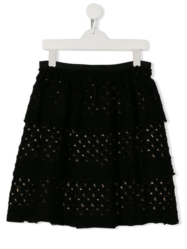 Touriste Fine Knit Skirt - Black