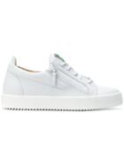 Giuseppe Zanotti Design Crystal Palm Embellished Sneakers - White