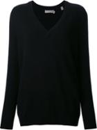 Vince V Neck Jumper, Women's, Size: Small, Black, Cashmere/wool