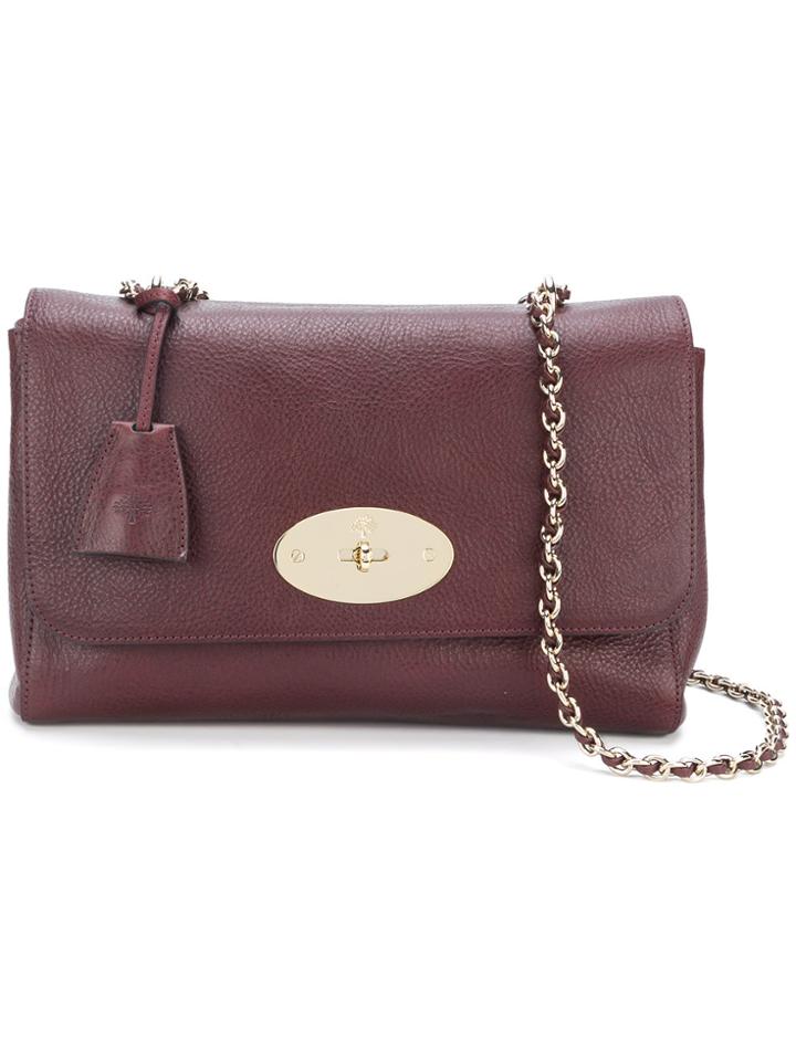 Mulberry Flip Lock Shoulder Bag - Red
