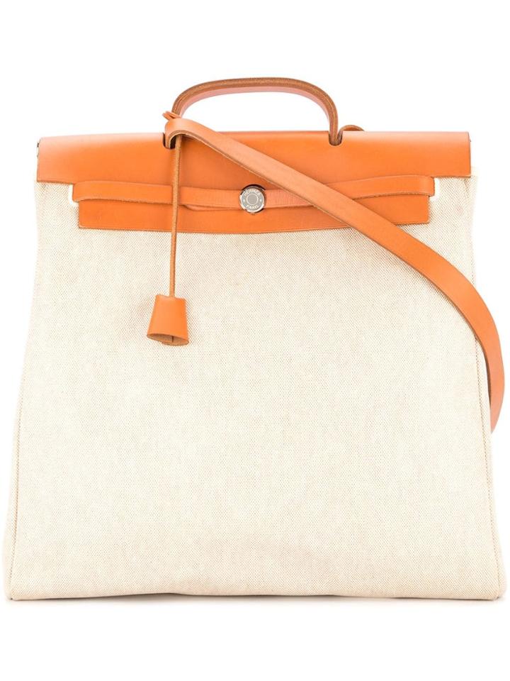 Hermès Vintage Hermes Her Bag Mm 2 In 1 2way - Neutrals