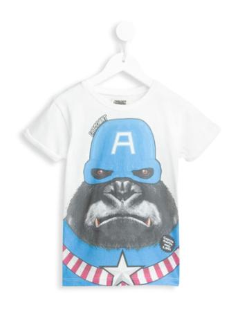 Madson Discount Kids Captain Gorilla Print T-shirt