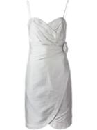 Armani Collezioni Embellished Rose Party Dress