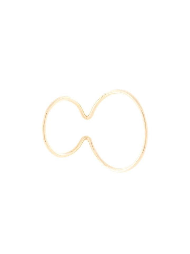 Saskia Diez Double Circle Earcuff - Gold