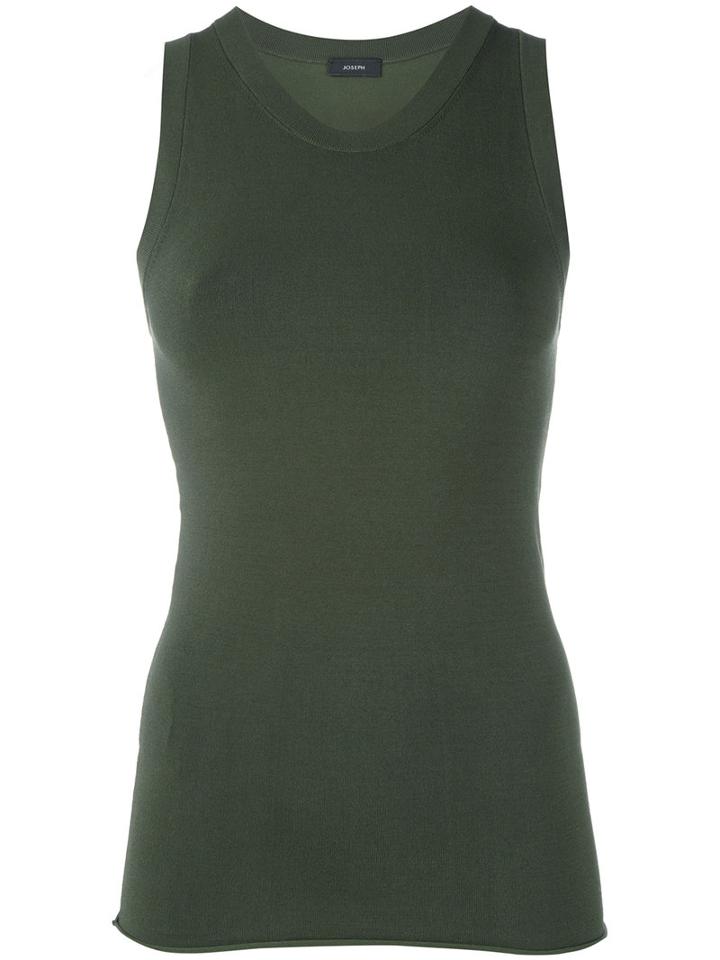 Joseph - Sleeveless Tank Top - Women - Nylon/spandex/elastane/viscose - S, Green, Nylon/spandex/elastane/viscose