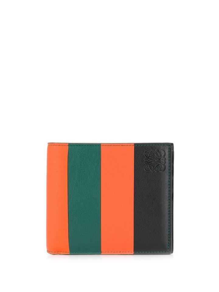 Loewe Striped Bifold Wallet - Orange