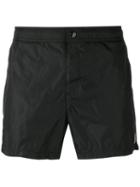 Moncler Contrast Piped Swim Shorts, Men's, Size: Xl, Black, Polyamide/polyester
