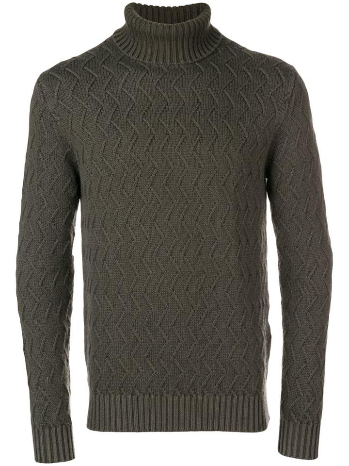 Circolo 1901 Roll-neck Fitted Sweater - Green