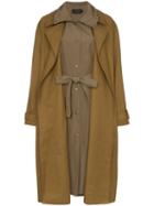 Low Classic Layered Trench Coat - Green